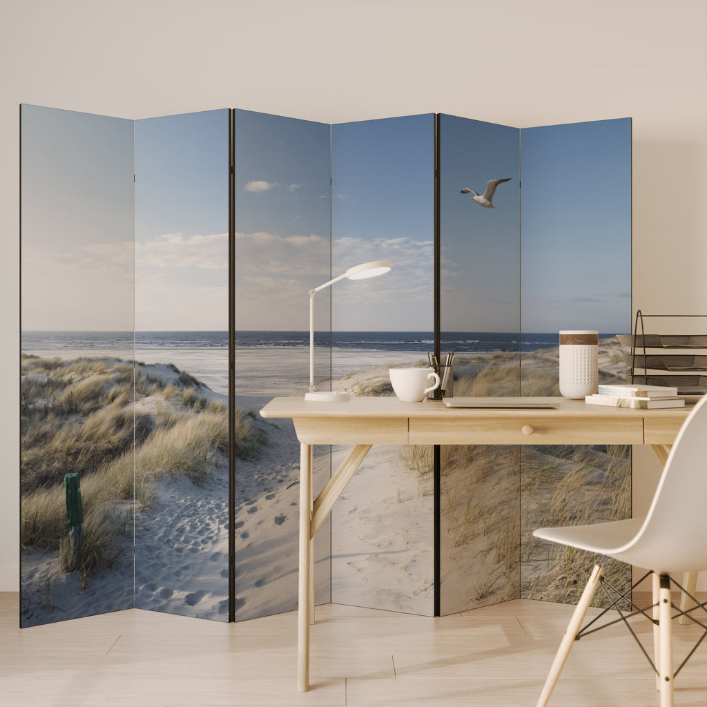 Biombo decorativo de 6 paneles SEASIDE DREAMING