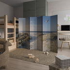 SEASIDE DREAMING Decorative 6-Panel Room Divider