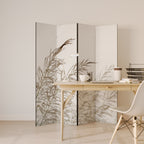 WHISPERING WINDS Decorative 4-Panel Room Divider