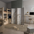 WHISPERING WINDS Decorative 4-Panel Room Divider