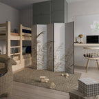 WHISPERING WINDS Biombo Decorativo de 5 Paneles