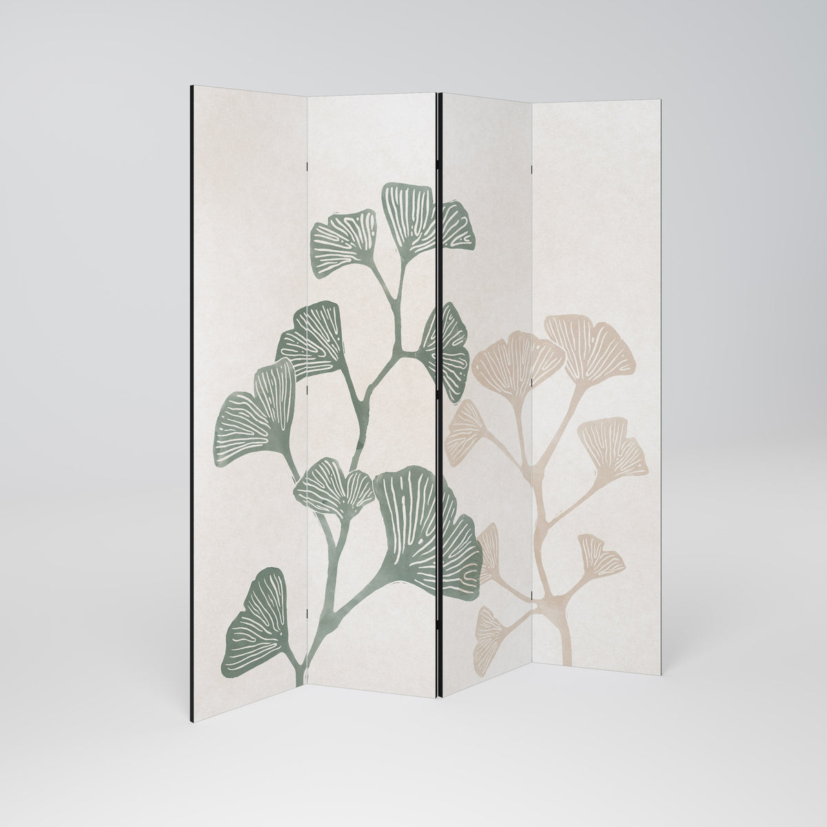 THE GOST OF GINKGO Biombo de 4 paneles