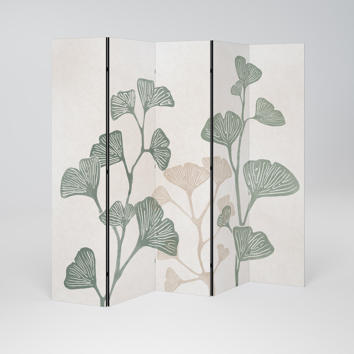 THE GOST OF GINKGO Biombo de 5 paneles