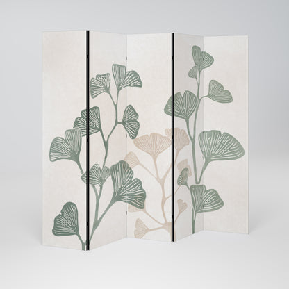 THE GOST OF GINKGO Biombo de 5 paneles