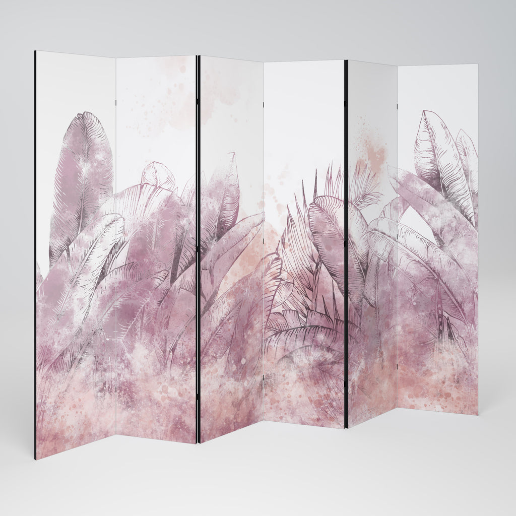 Biombo decorativo de 6 paneles TROPICAL GLAM