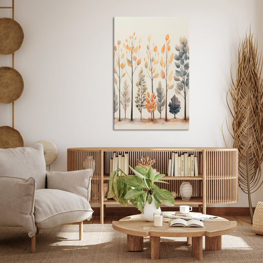AUTUMN FOREST Vertical Canvas Print