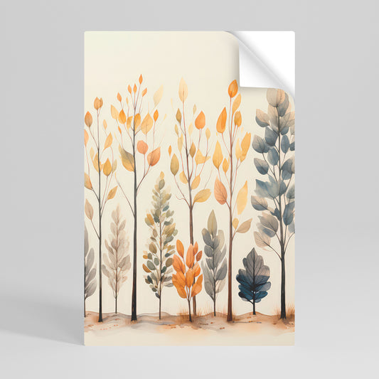 AUTUMN FOREST Póster adhesivo vertical