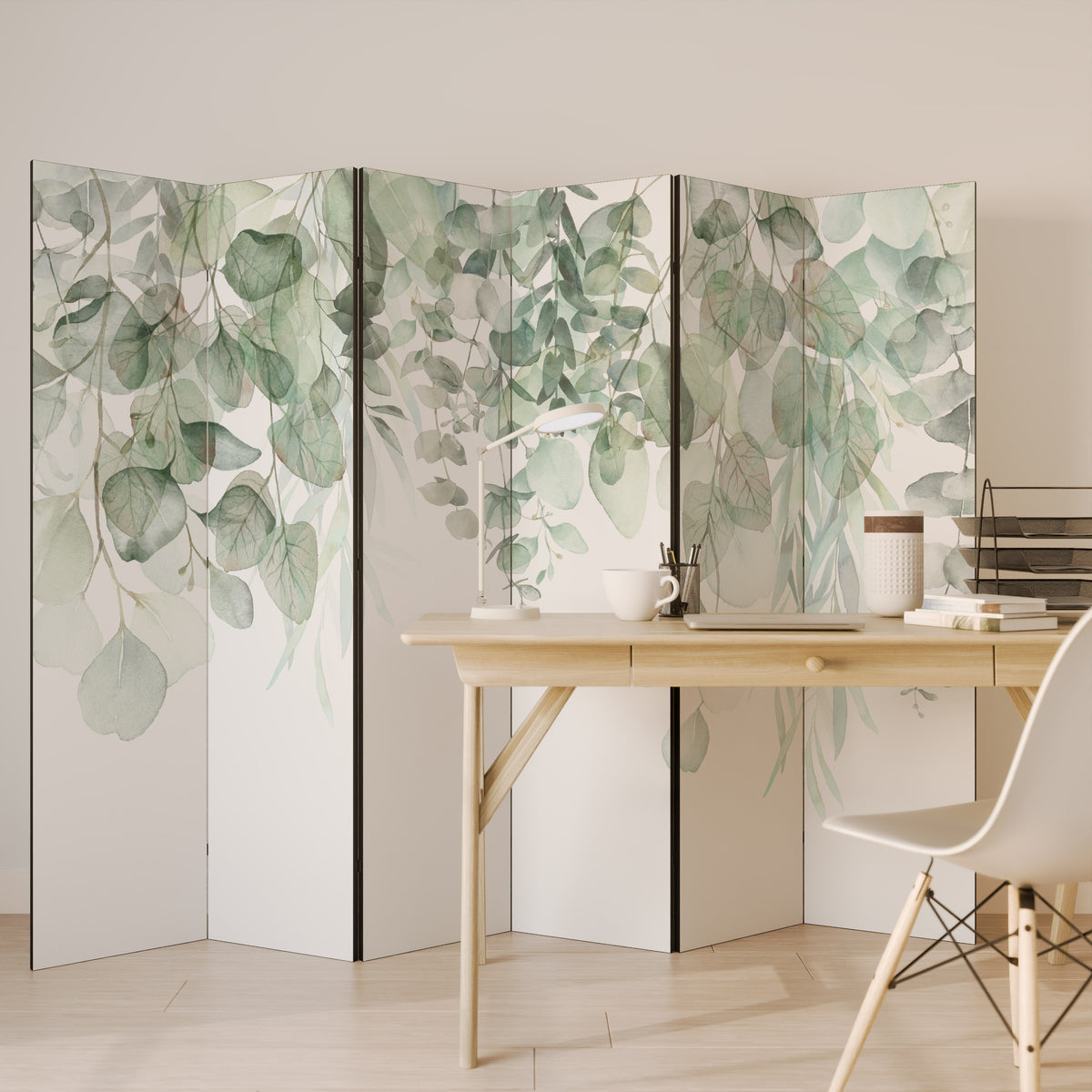 PURE VERDURE Biombo de 6 paneles
