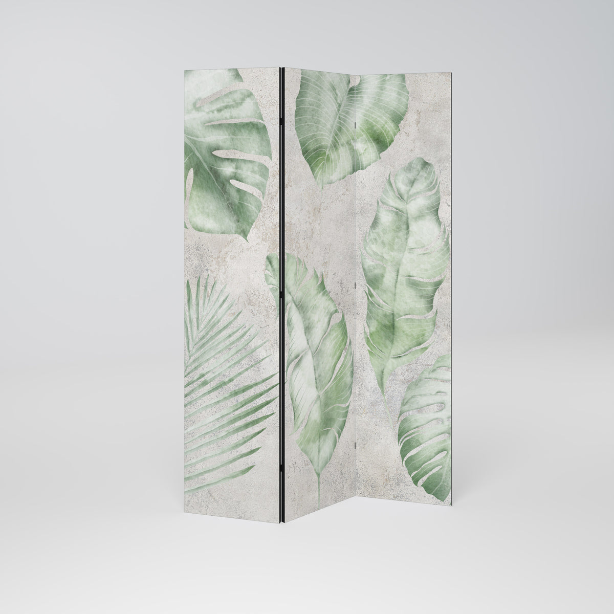 LUSH LEAF WHISPERS Biombo de 3 paneles