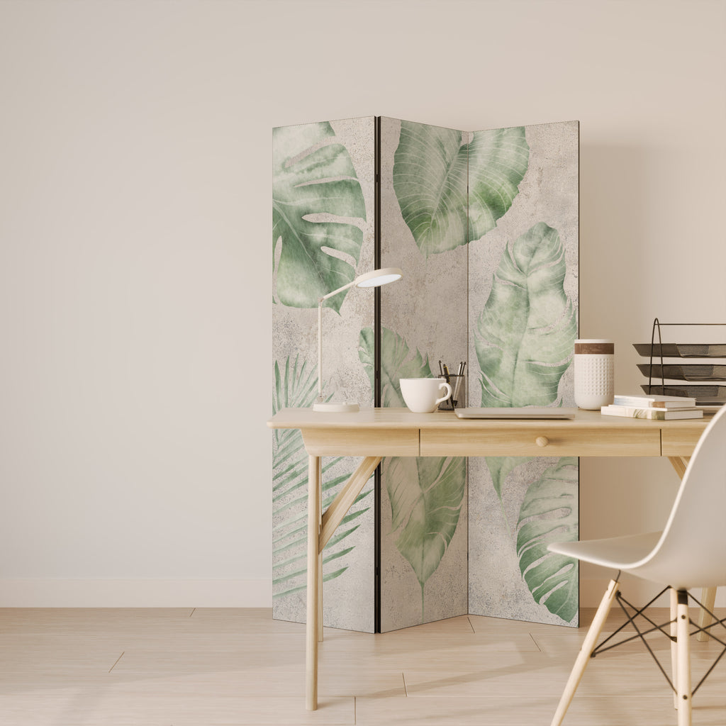 LUSH LEAF WHISPERS 3-Panel Room Divider