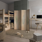 LEAFY HARMONY 4-Panel Room Divider