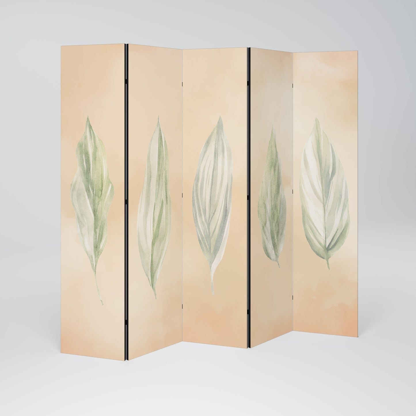 LEAFY HARMONY Biombo de 5 paneles