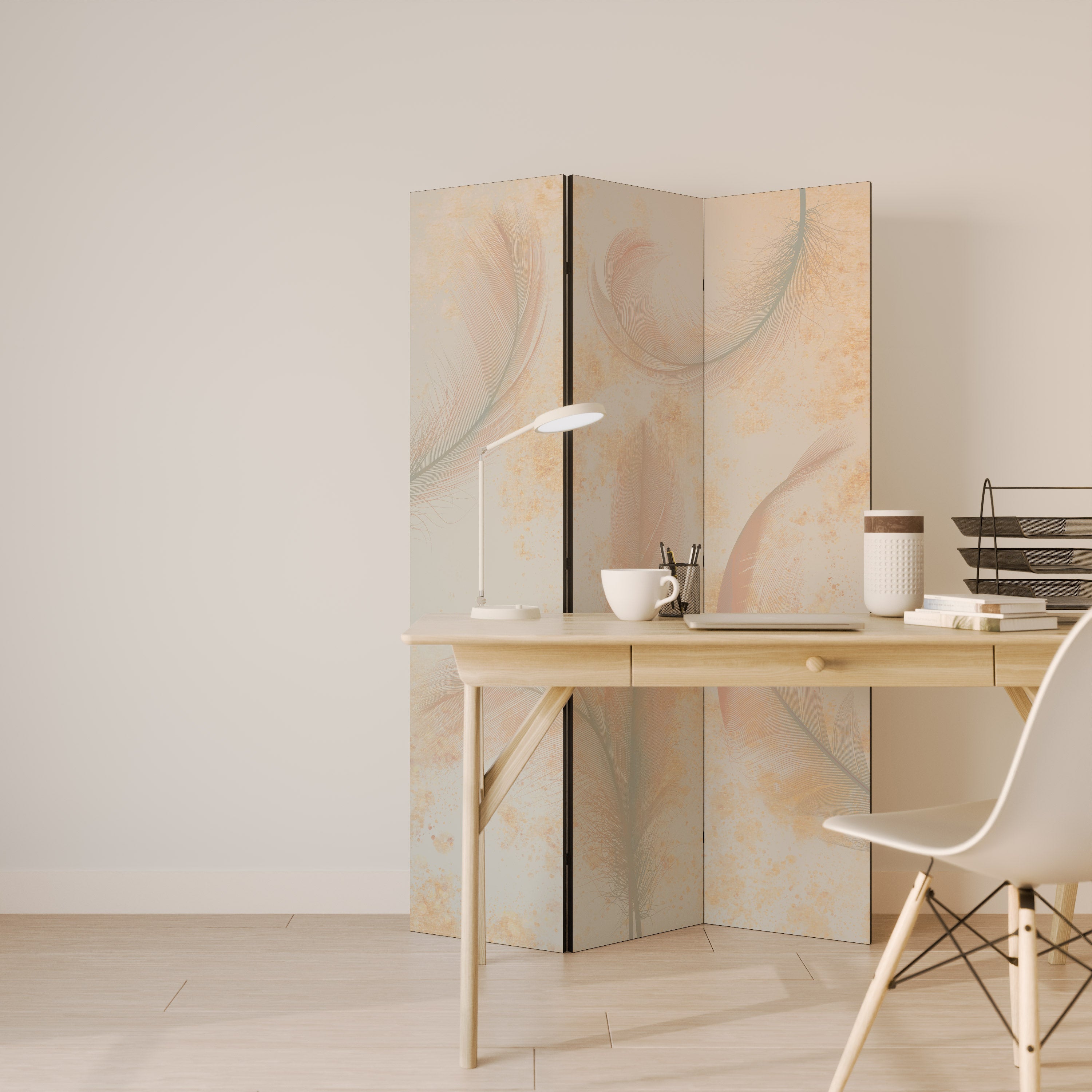 AURA OF LIGHT Biombo de 3 paneles