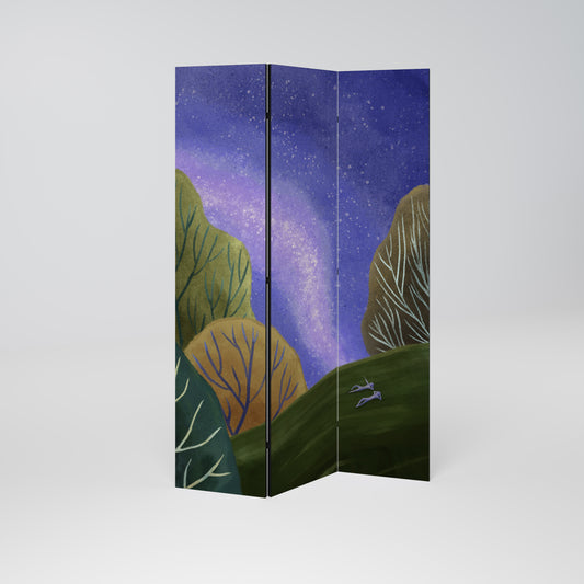 STARLIT VIBE Biombo de 3 paneles