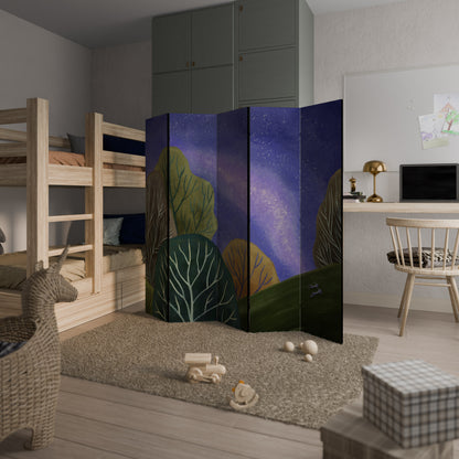 STARLIT VIBE Biombo de 5 paneles
