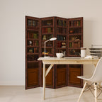 WISDOM IN WOOD Biombo Decorativo de 4 Paneles