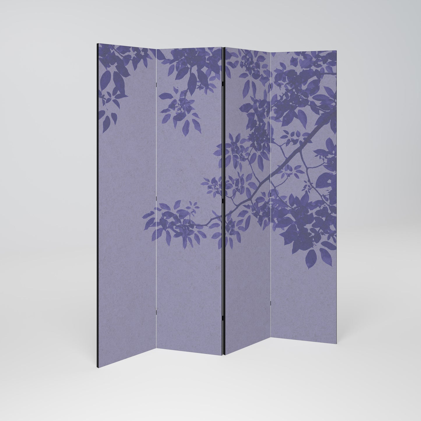 ELEGANT LEAFY VEIL Biombo de 4 paneles