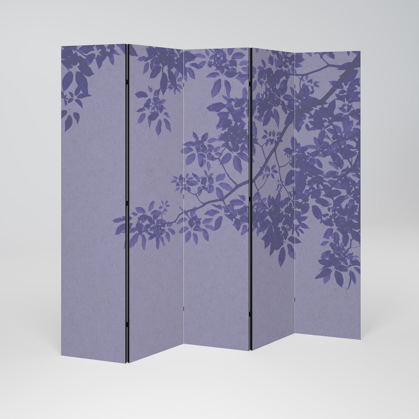 ELEGANT LEAFY VEIL Biombo de 5 paneles