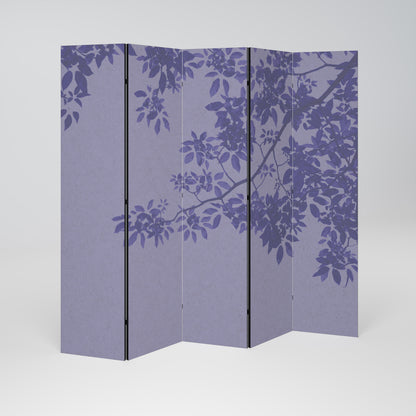 ELEGANT LEAFY VEIL Biombo de 5 paneles