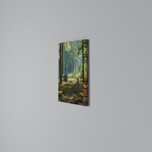 SUNLIT FOREST SERENADE Cuadro en lienzo vertical