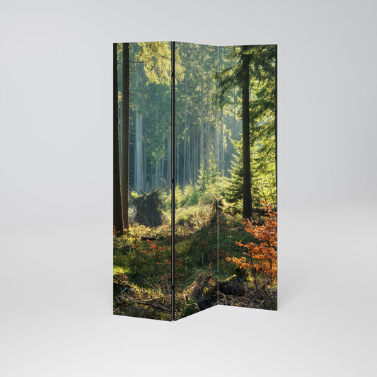 SUNLIT FOREST SERENADE Biombo de 3 paneles