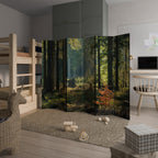 SUNLIT FOREST SERENADE Biombo Decorativo de 6 Paneles
