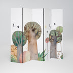 FLIGHT OVER Biombo Decorativo de 5 Paneles