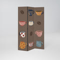 COFFEE BREAK 3-Panel Room Divider