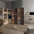 COFFEE BREAK Biombo Decorativo de 4 Paneles