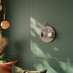 THE DELIQUESCE Estante Redondo Decorativo en Efecto Roble