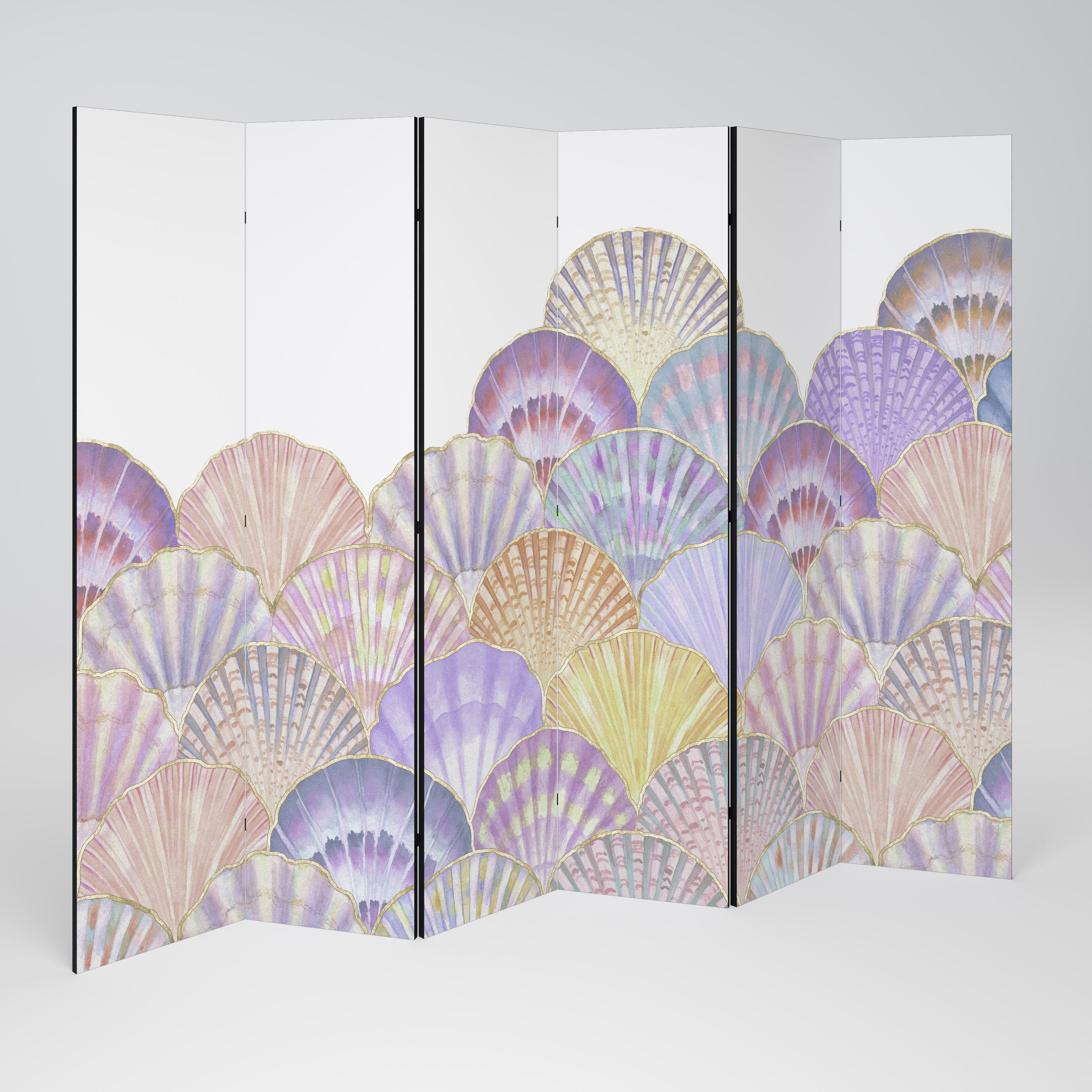 Biombo decorativo de 6 paneles PASTEL OCEAN DREAMS