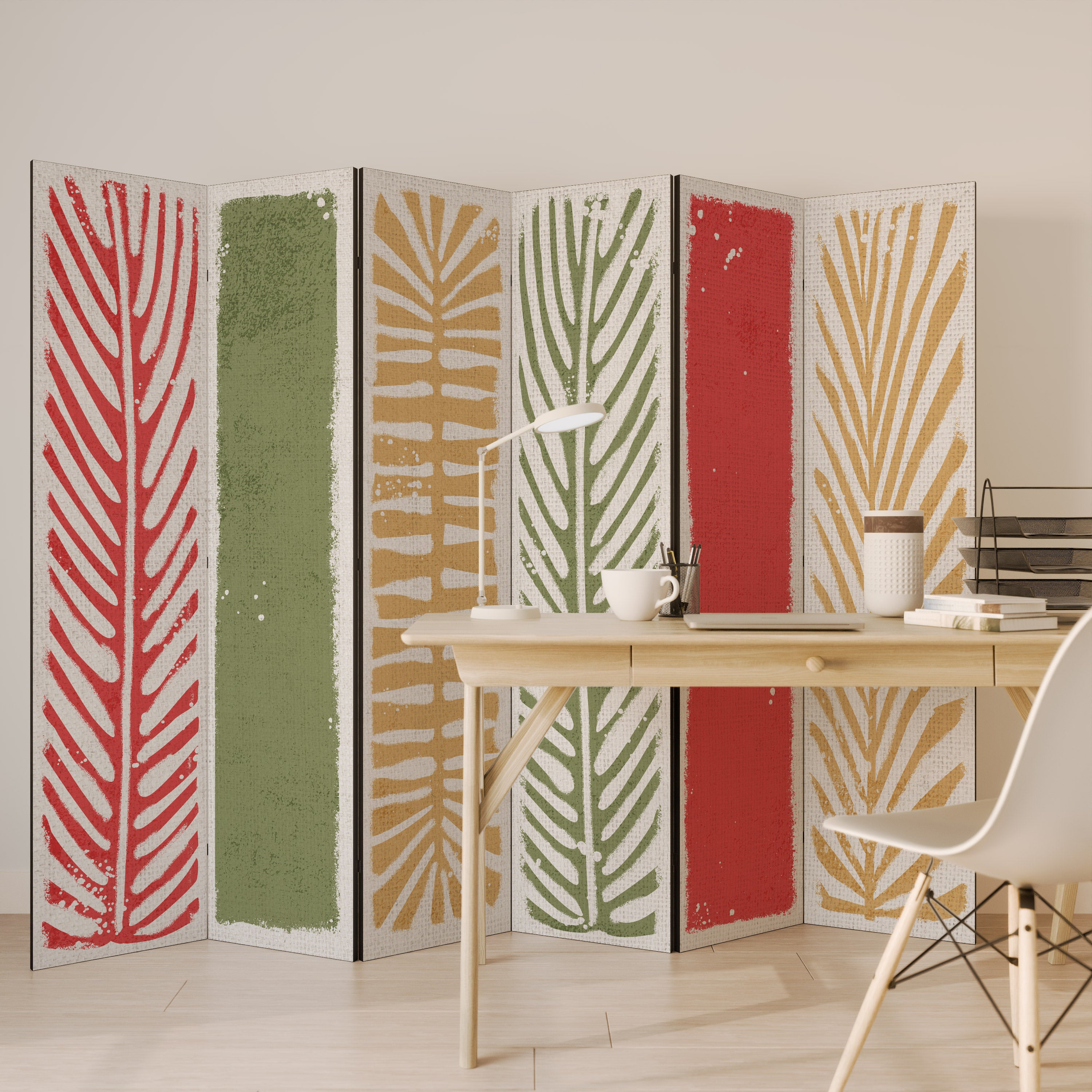 Biombo decorativo de 6 paneles GREENERY WALK