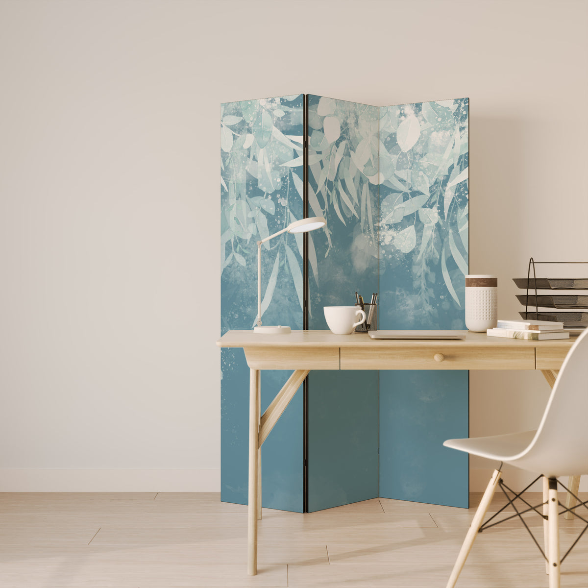 ELEGANT NATURES EMBRACE Biombo de 3 paneles