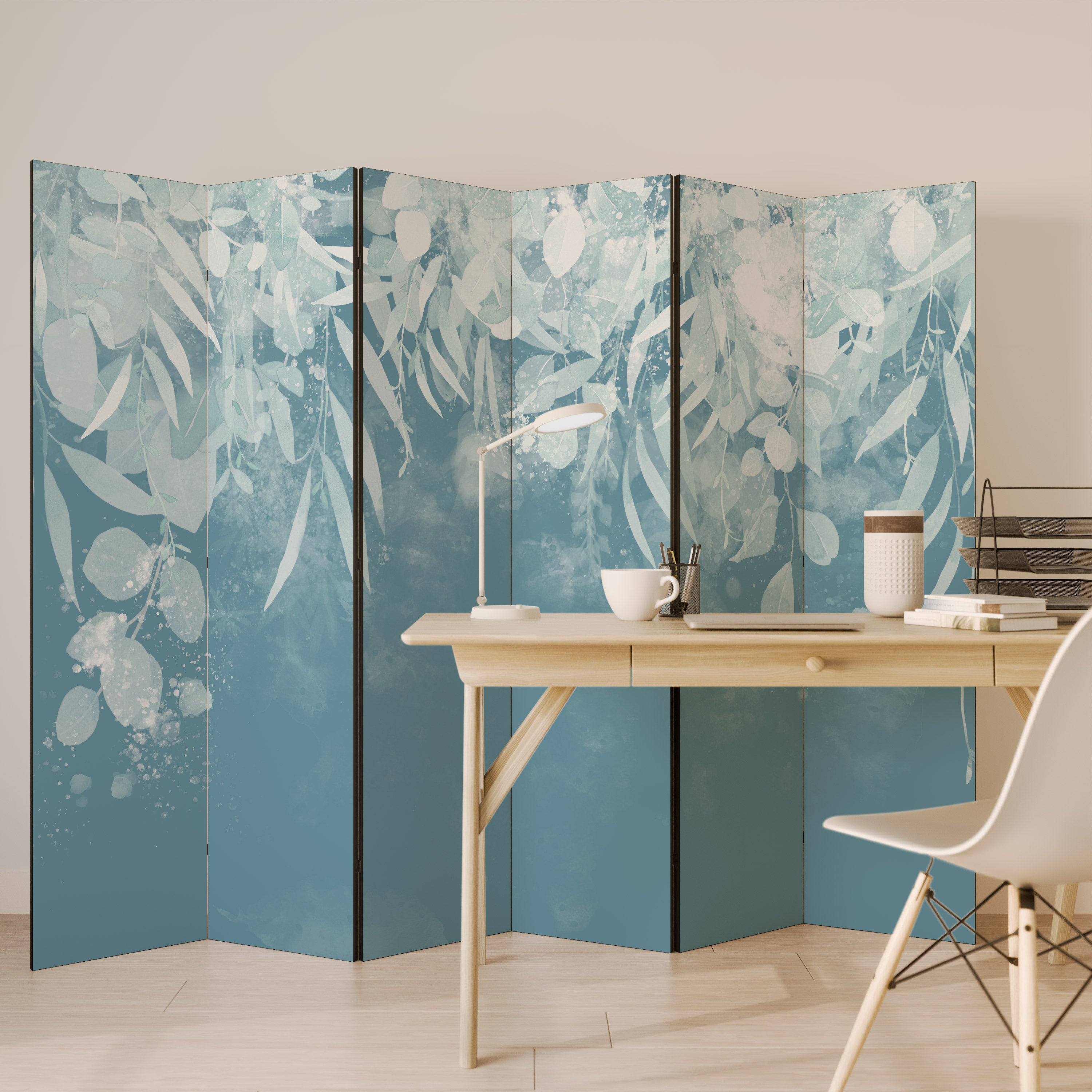 Biombo decorativo de 6 paneles ELEGANT NATURES EMBRACE