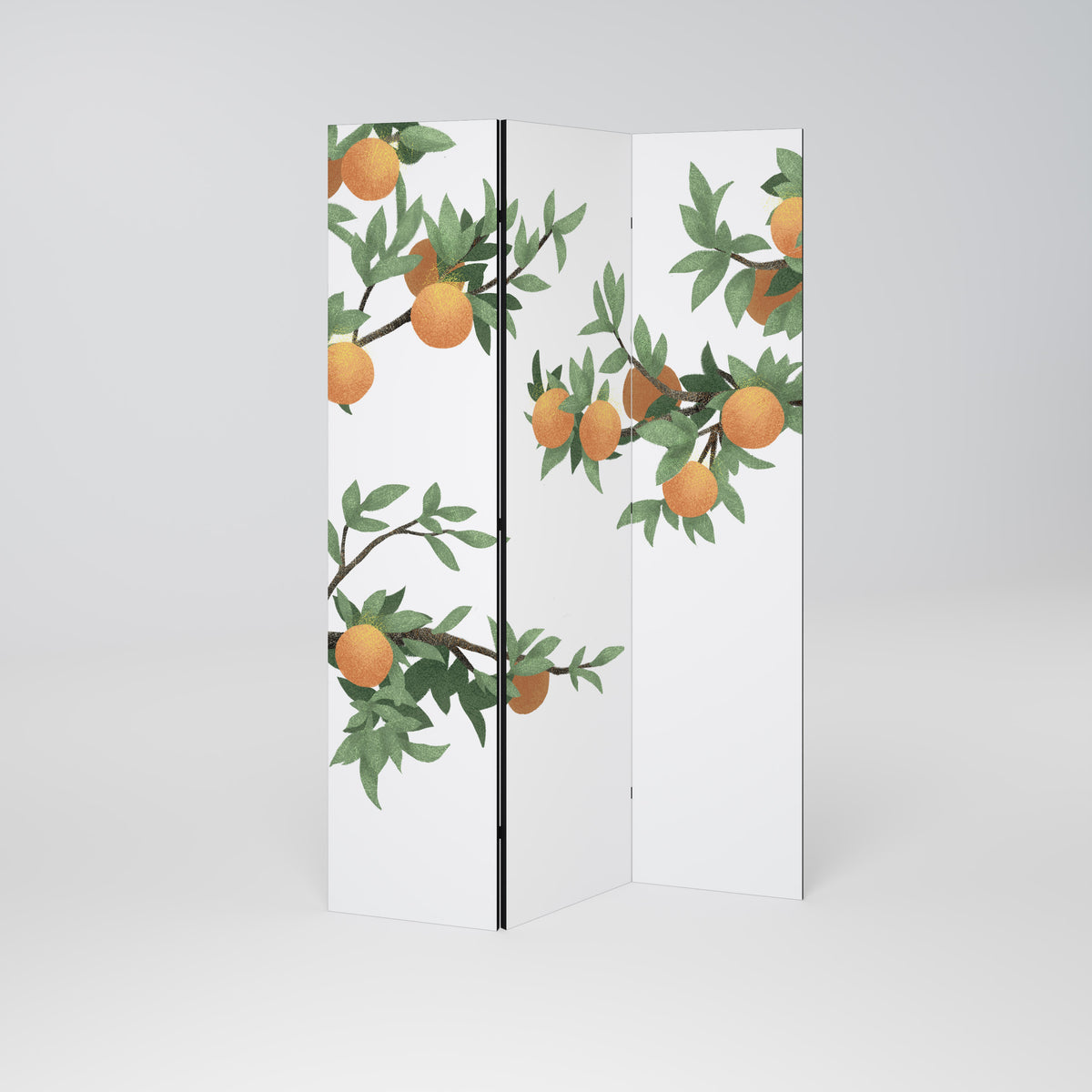 GORGEOUS ORANGE Biombo de 3 paneles