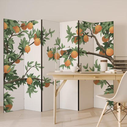 GORGEOUS ORANGE Biombo de 6 paneles