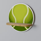 TENIS POINT Estante Redondo Decorativo en Efecto Roble