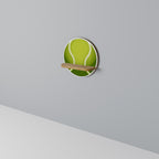 TENIS POINT Estante Redondo Decorativo en Efecto Roble