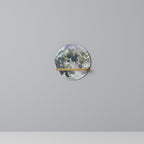 MOON WANDER Round Art Shelf In Oak Effect