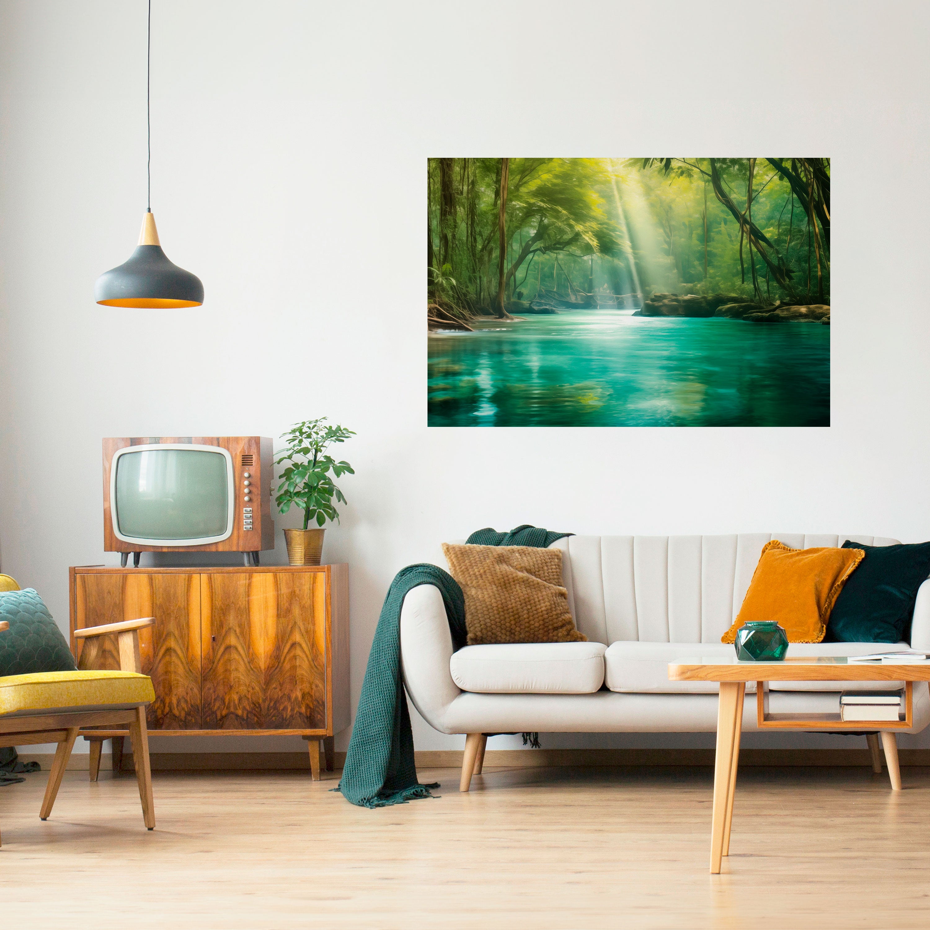 REFLEXIONES SERENAS Póster horizontal autoadhesivo