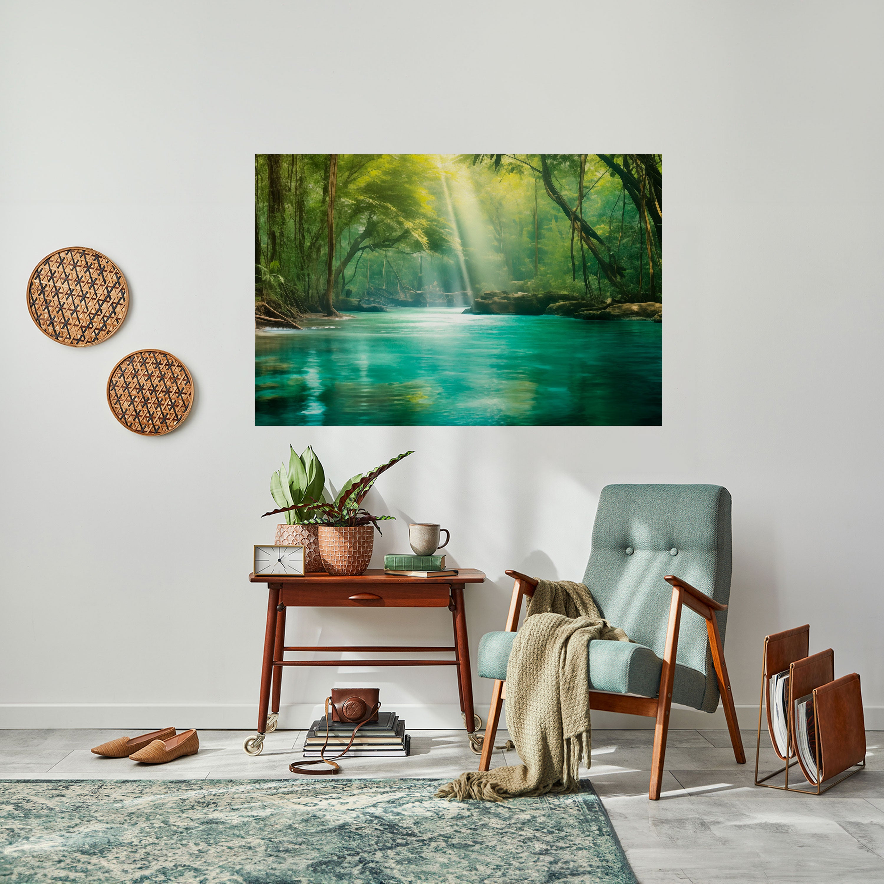 REFLEXIONES SERENAS Póster horizontal autoadhesivo