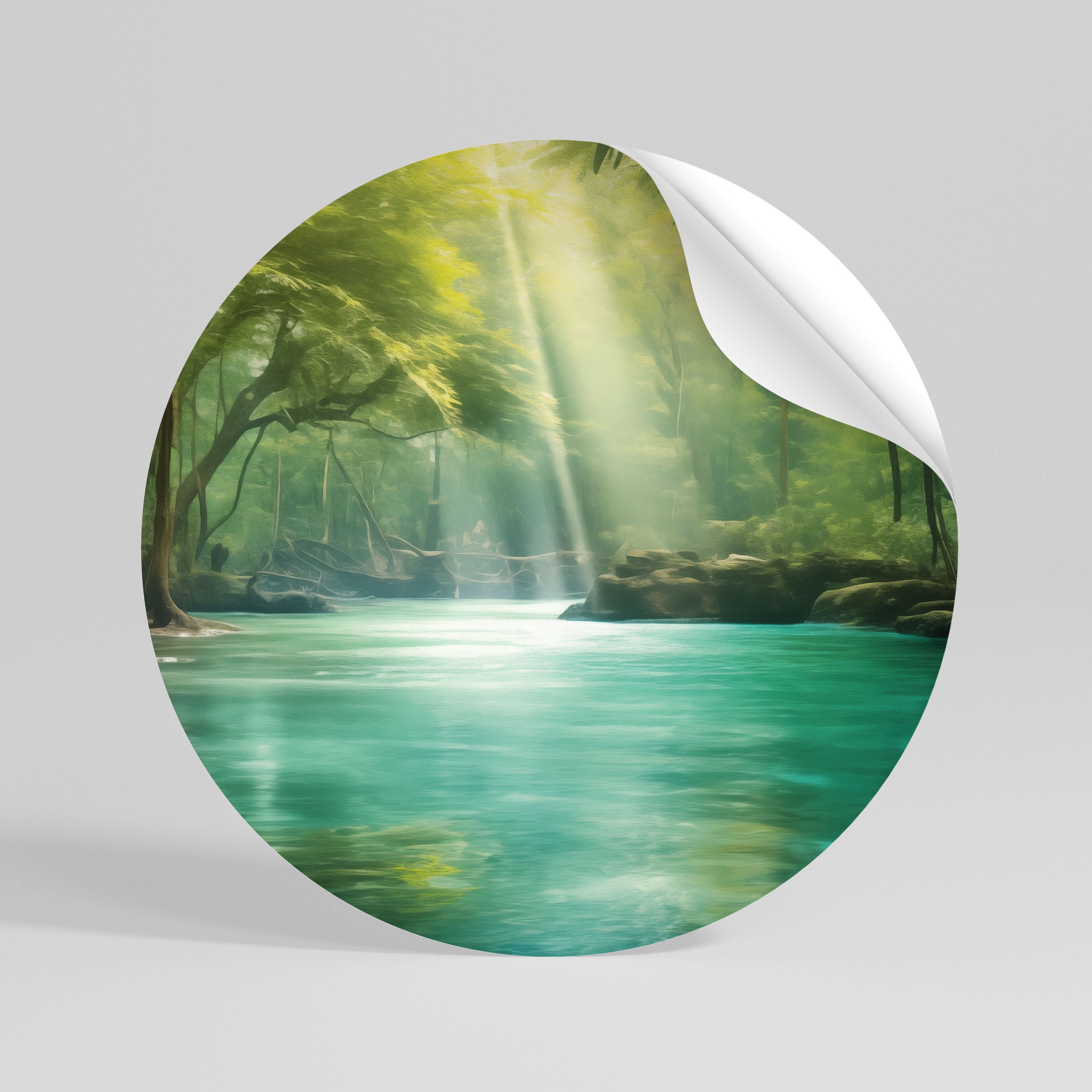 SERENE REFLECTIONS Vinilo adhesivo redondo