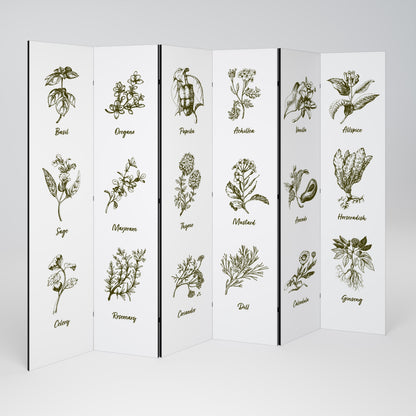 HERBAL FINESSE - ENG 6-Panel Room Divider
