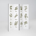 WHISPERS OF WILD HERBS Decorative 4-Panel Room Divider