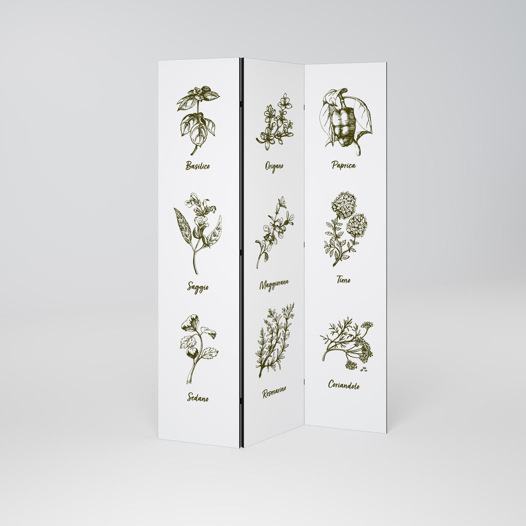 HERBAL FINESSE - IT Decorative 3-Panel Room Divider