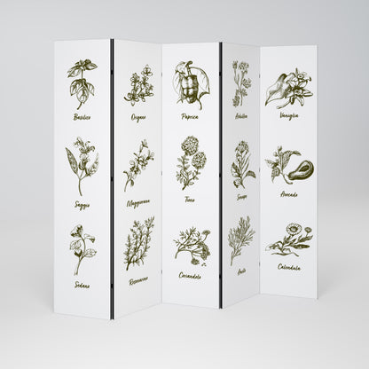 HERBAL FINESSE - IT Biombo de 5 paneles