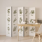 HERBAL FINESSE - IT Biombo Decorativo de 5 Paneles