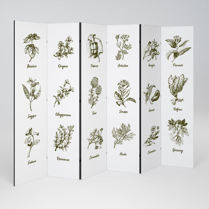 HERBAL FINESSE - IT Biombo de 6 paneles