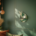 VERDANT PLEASURES Estante Ovalado Decorativo en Acabado Negro