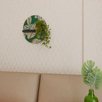 VERDANT PLEASURES Estante Ovalado Decorativo en Acabado Negro